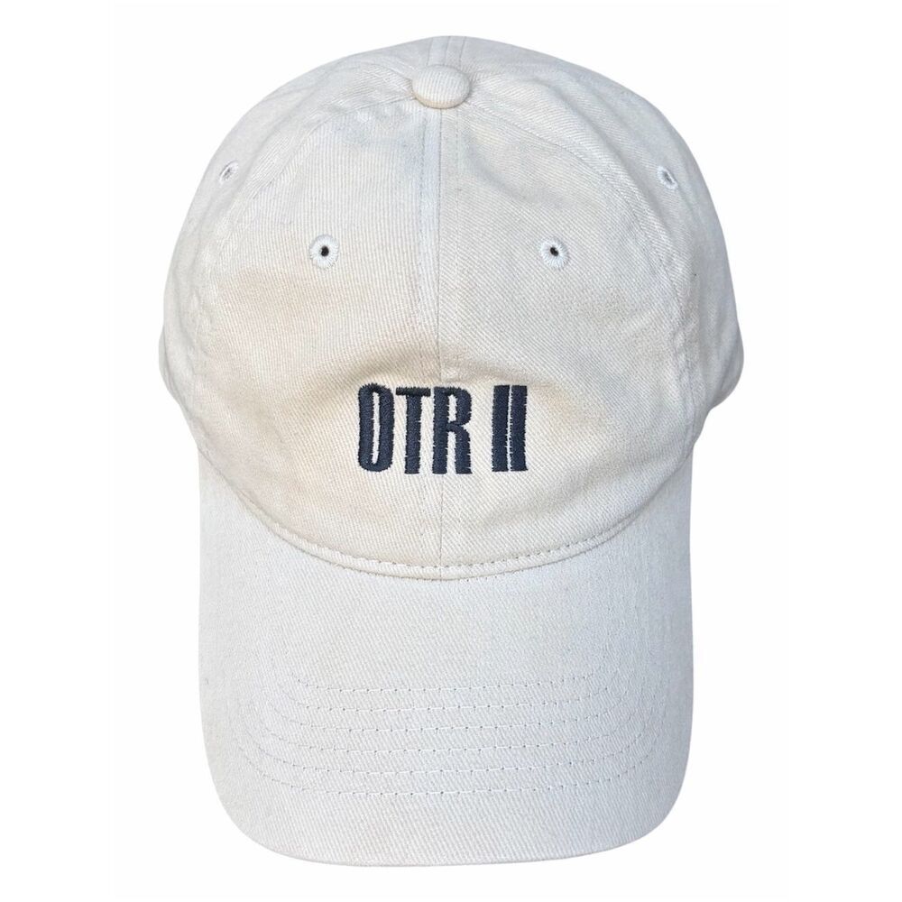 Beyonce Jay Z OTR II World Tour Cream/Beige Baseball Hat/Cap Adj Sportsman